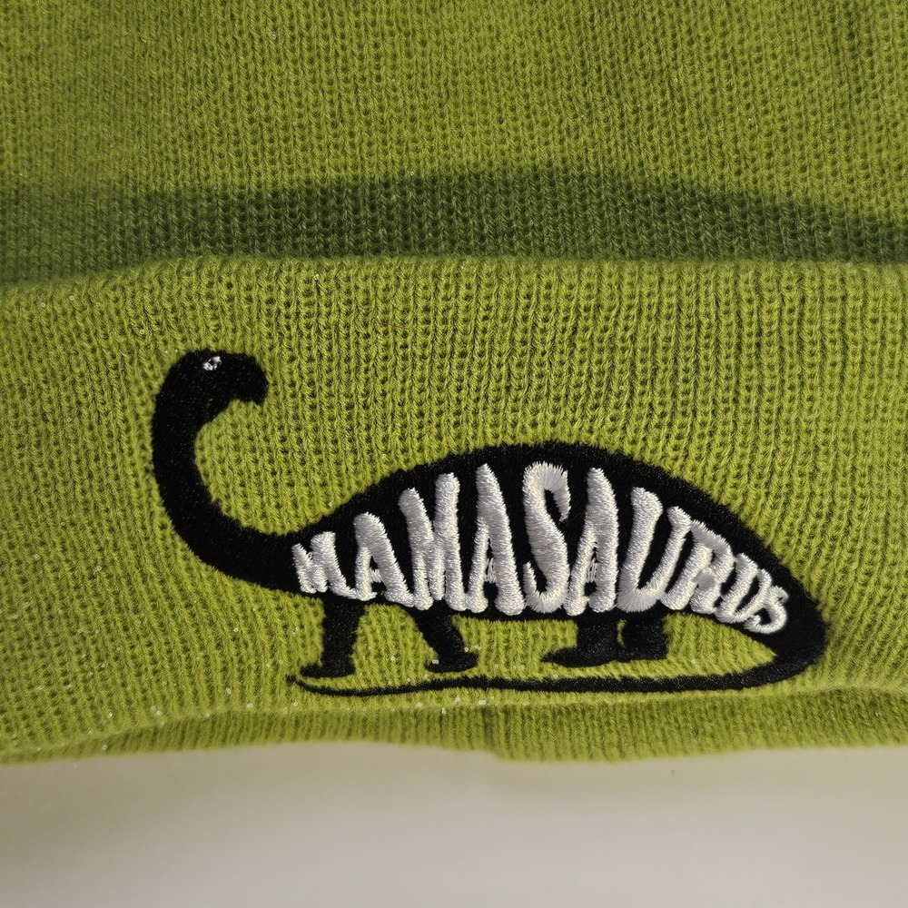 Fuego Mamasaurus Beanie Cap Hat Adult Unisex Green‎  New With Tags - Picture 2 of 7